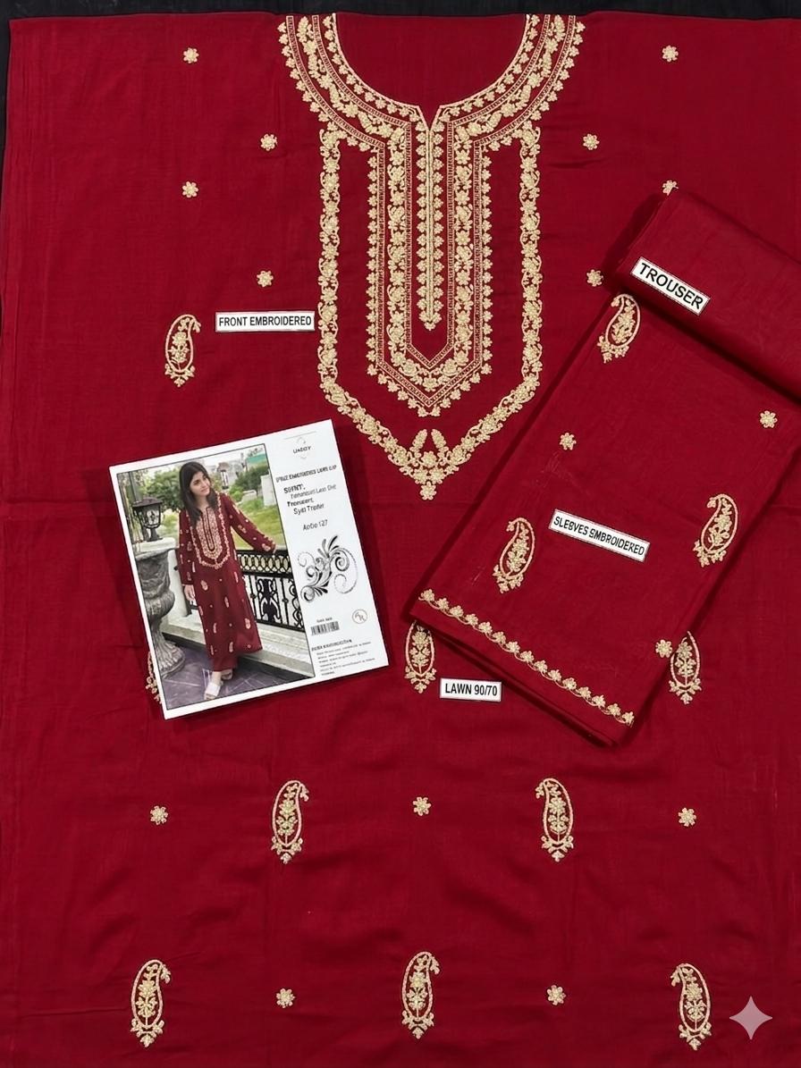 Lawn 2 Piece (Embroidered Summer Collection)