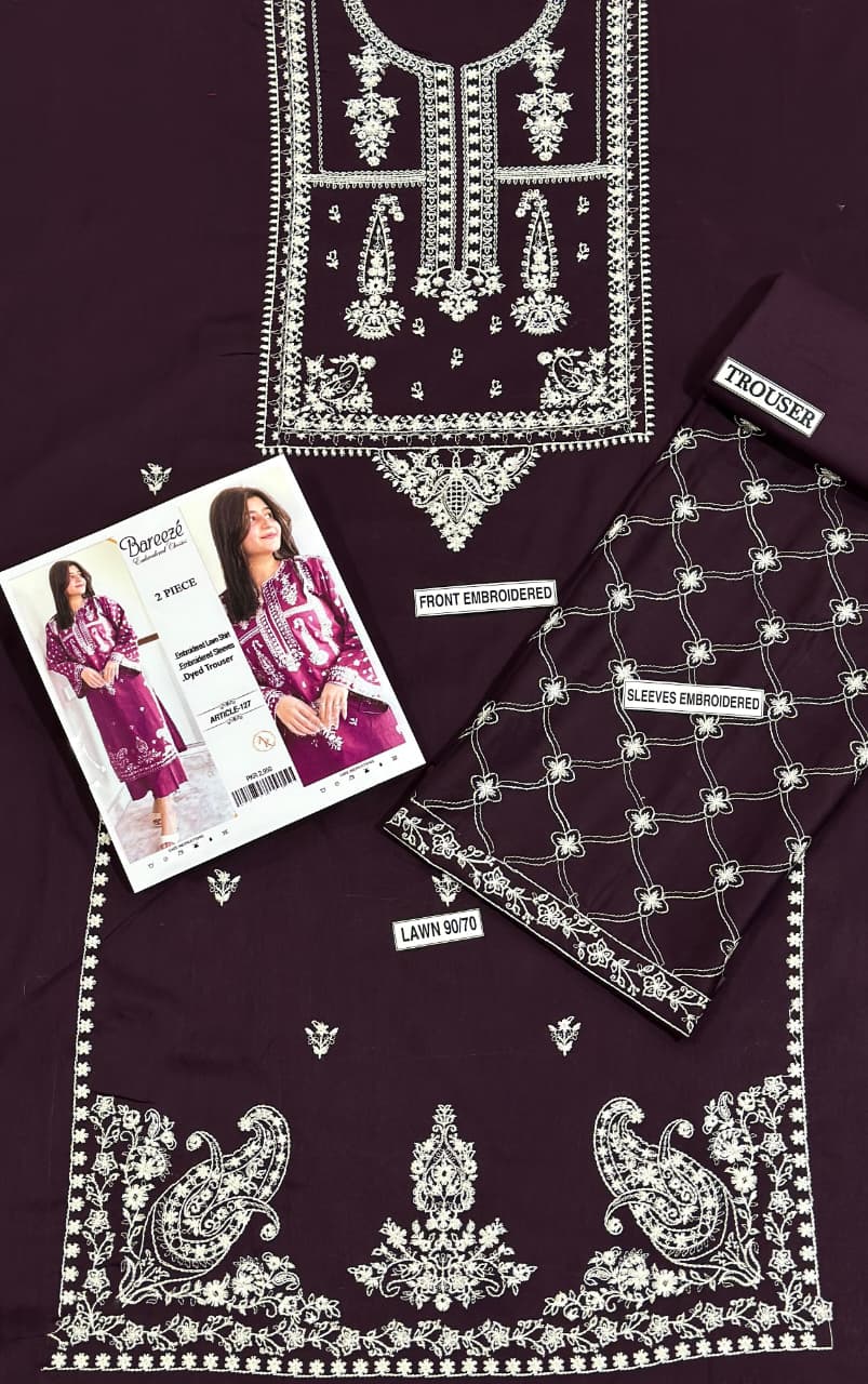 Lawn 2 Piece (Embroidered Summer Collection)
