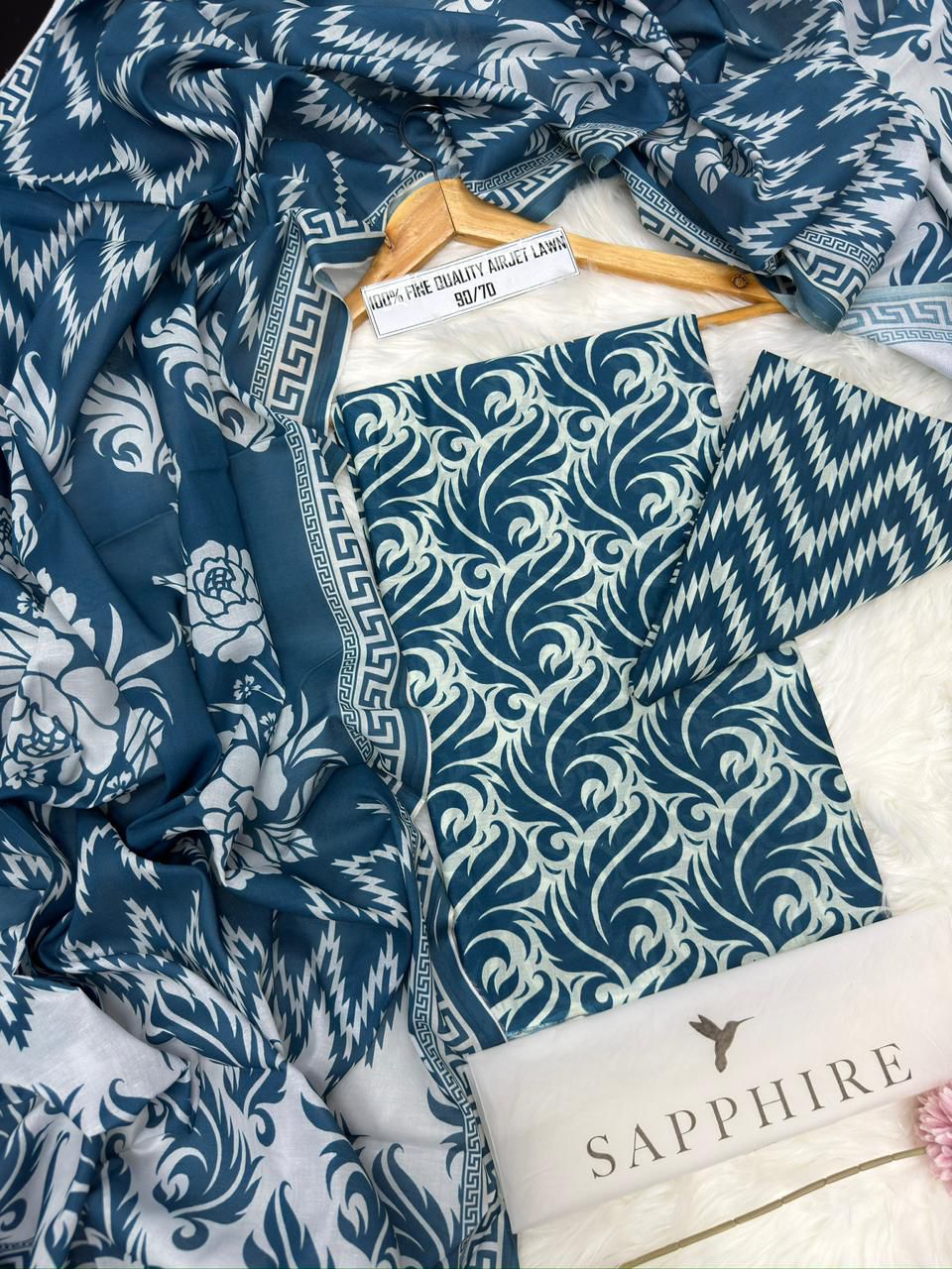 Sapphire 3 Piece Print