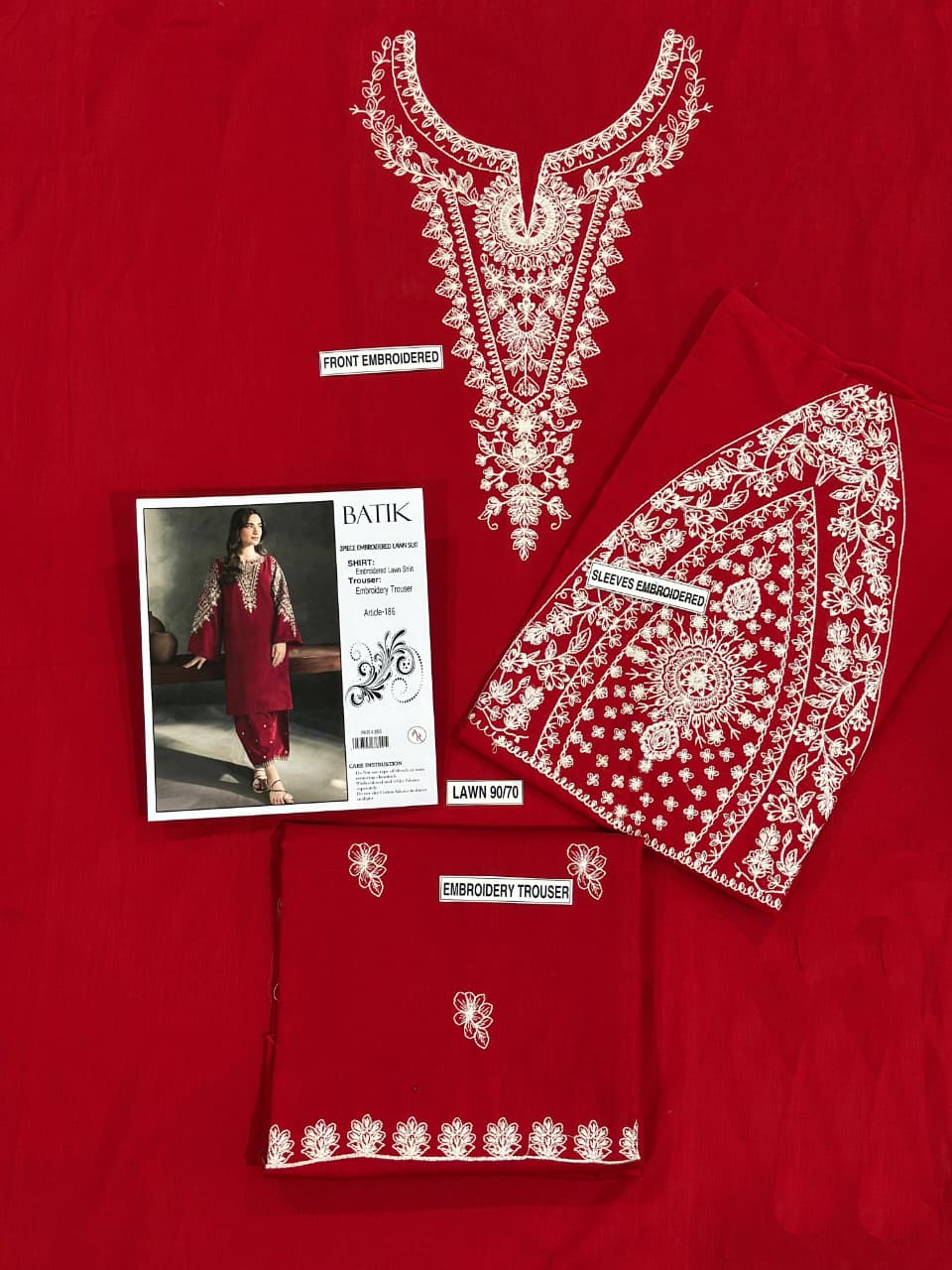 Lawn 2 Piece (Embroidered Summer Collection)