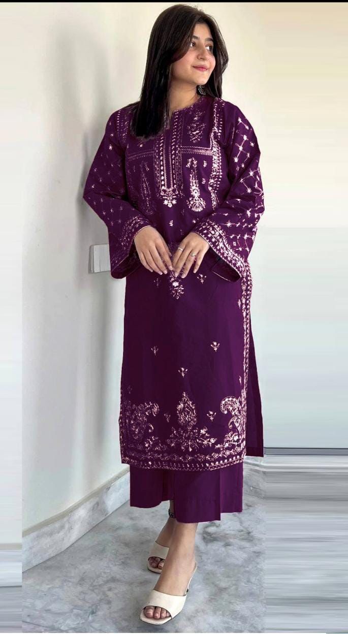 Lawn 2 Piece (Embroidered Summer Collection)