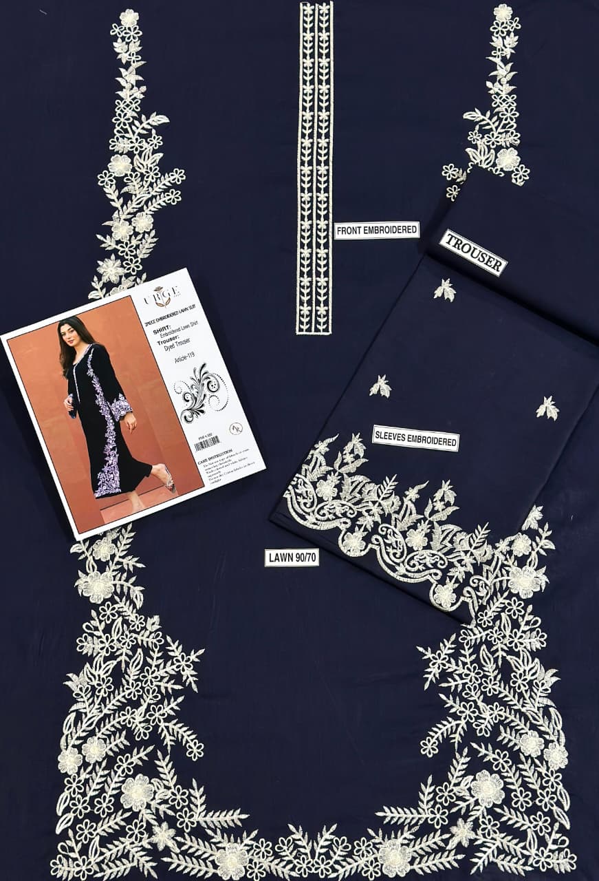Lawn 2 Piece (Embroidered Summer Collection)