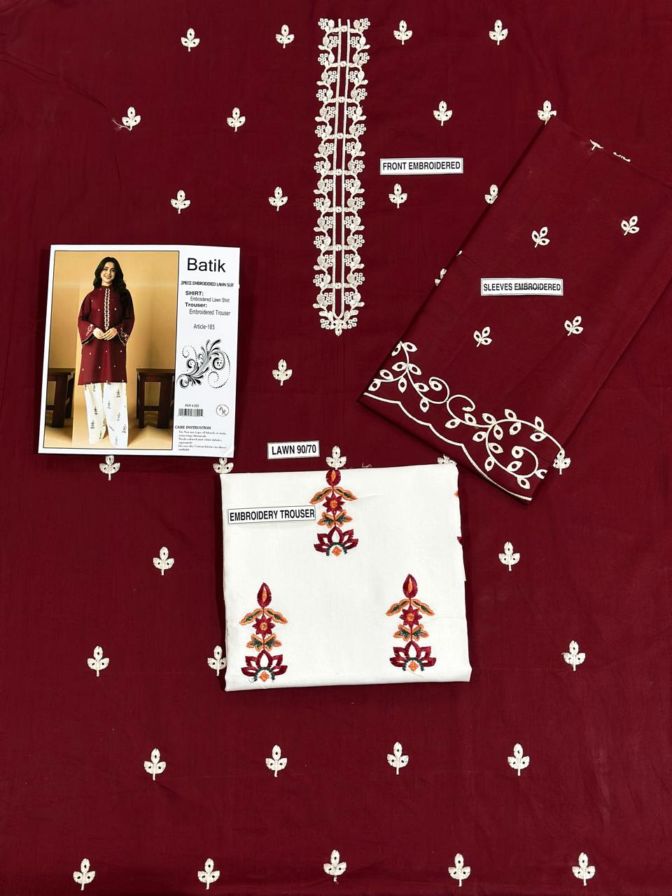 Lawn 2 Piece (Embroidered Summer Collection)