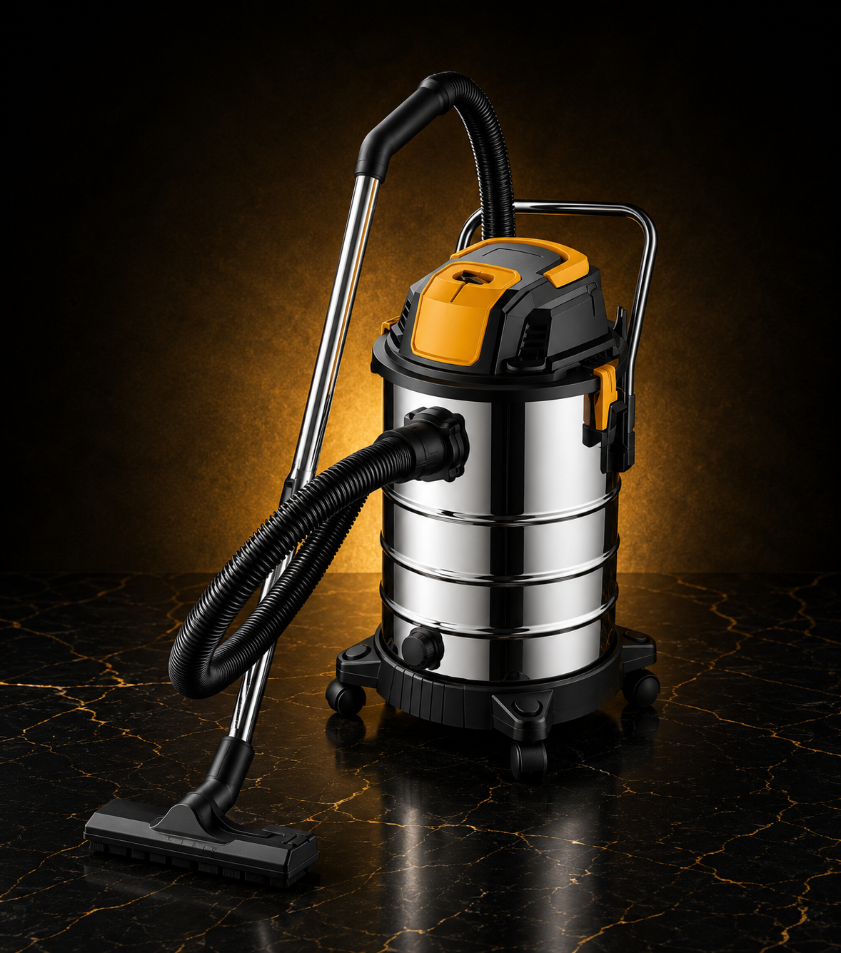 Avizar Wet & Dry Vacuum Cleaner 30L – 1500W Stainless Steel Vacuum with Blower Function
