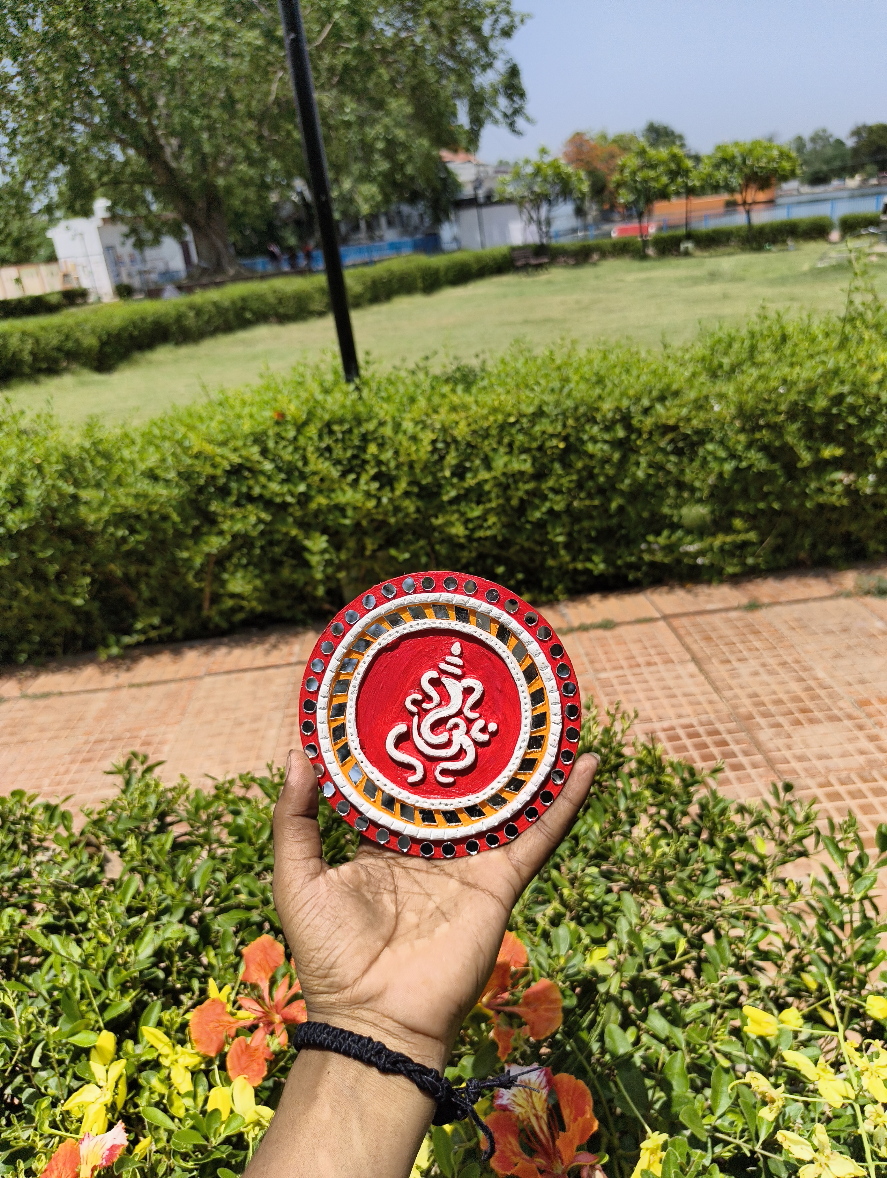 Handcrafted Om Wall Hanging
