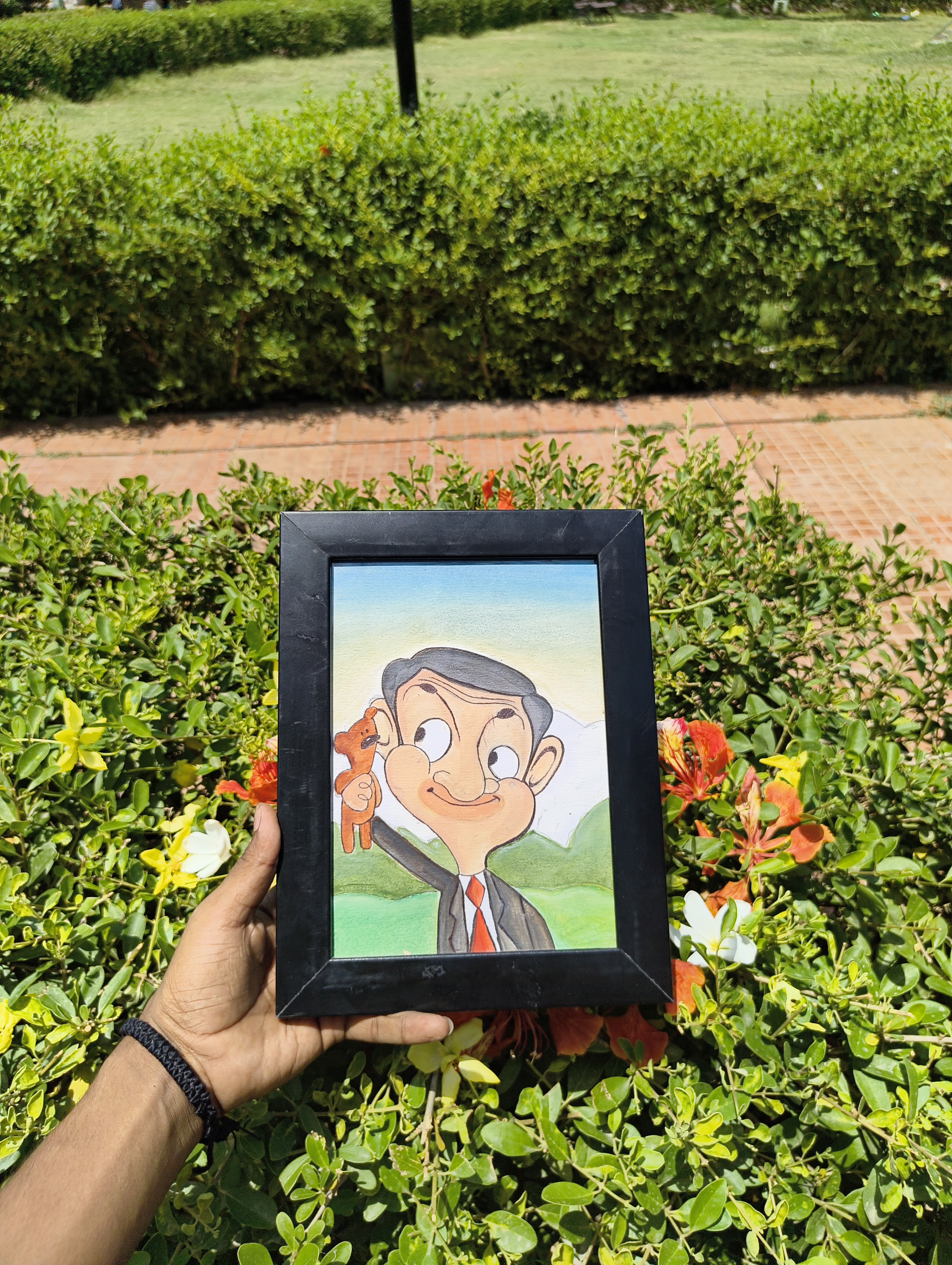 Mr bean (a5 size painting) 