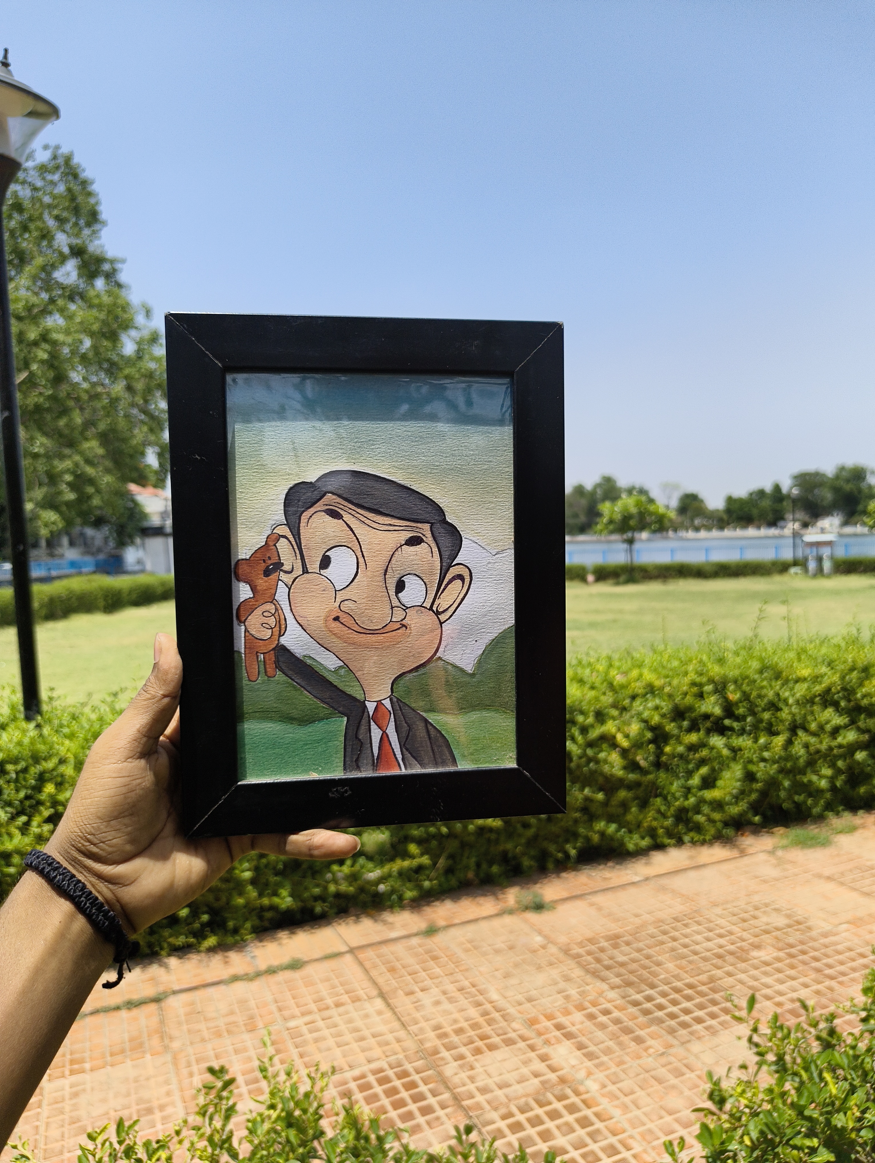 Mr bean (a5 size painting) 