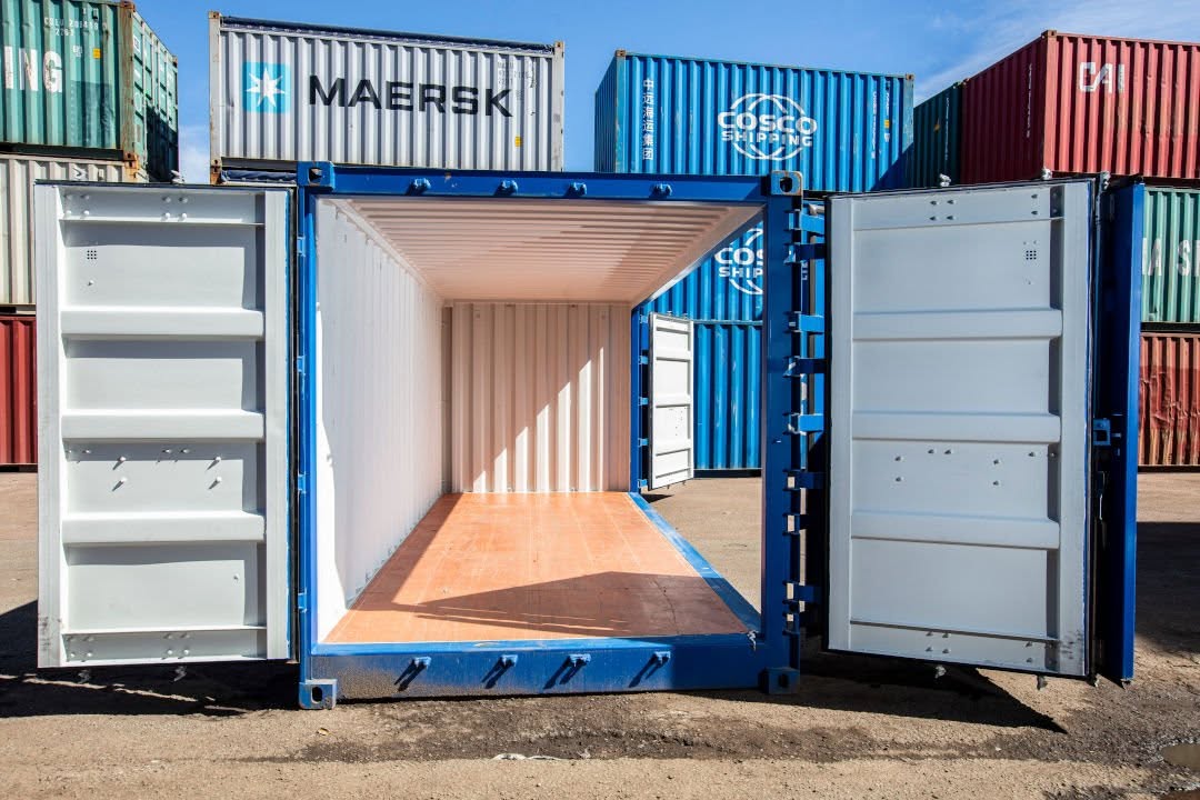 20ft Blue Shipping Container