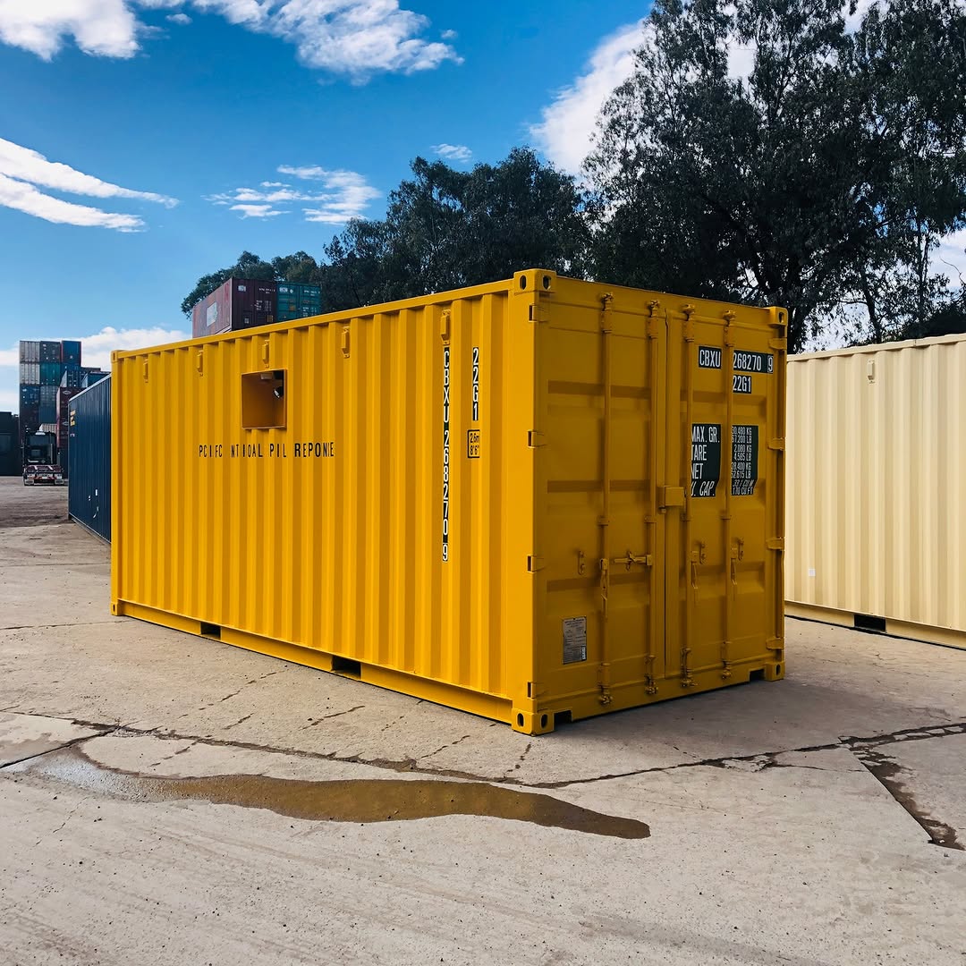 Solar-Powered Shipping Container Office