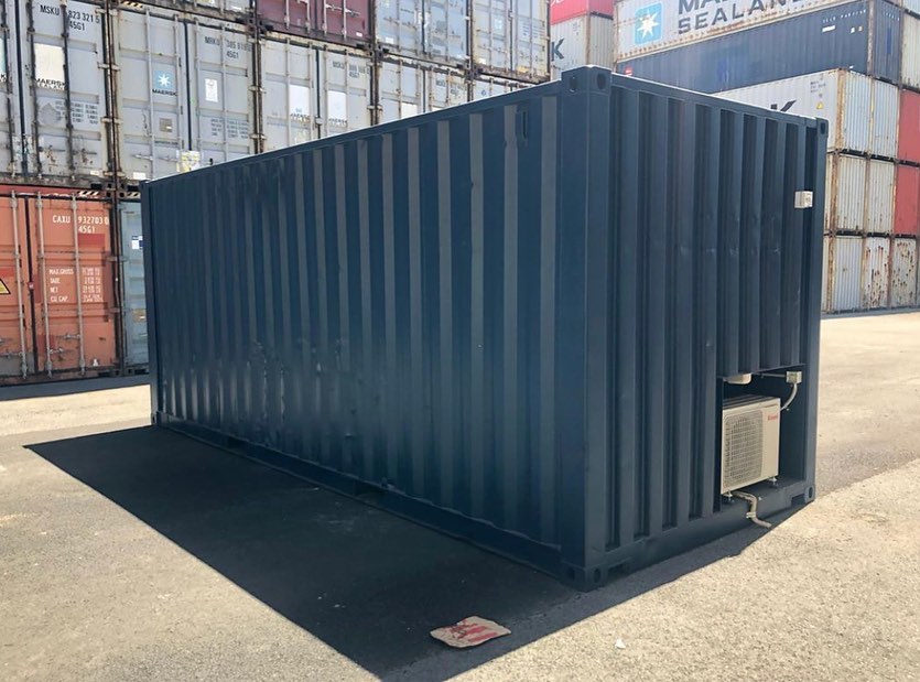 Blue Shipping Container Office
