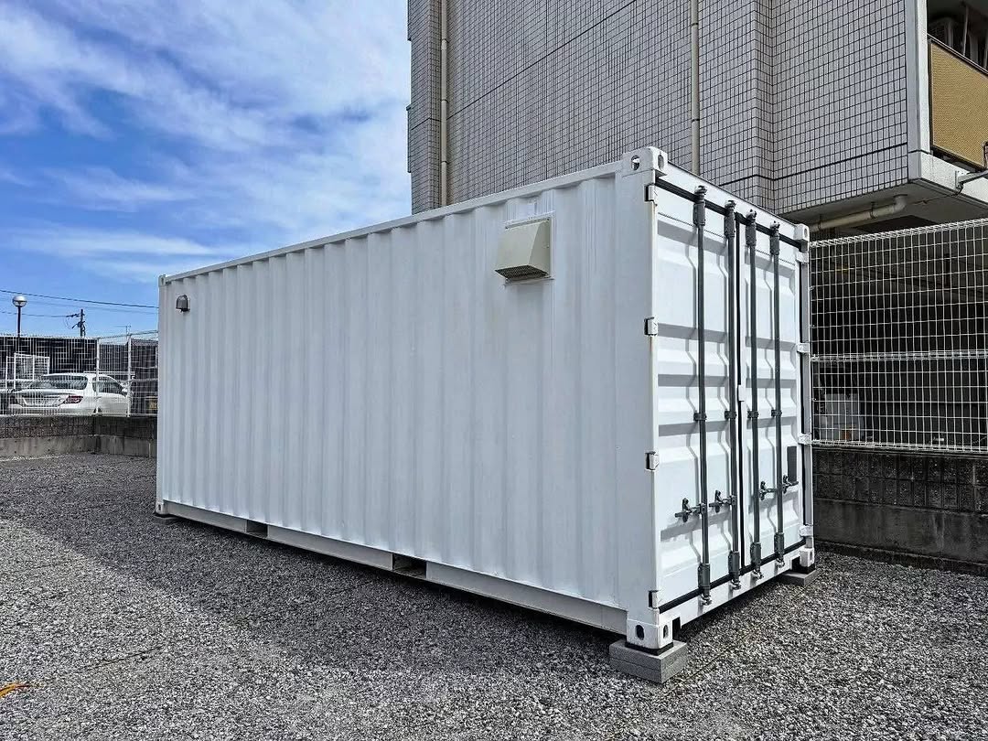 White Shipping Container Office