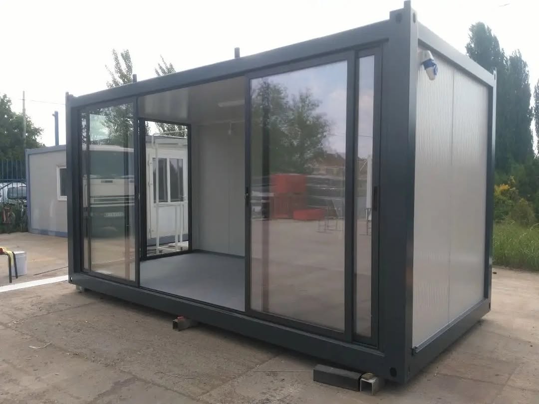 Modern Glass Portable Cabin