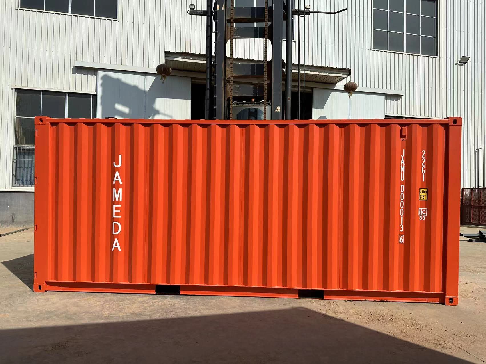 20ft Orange Shipping Container