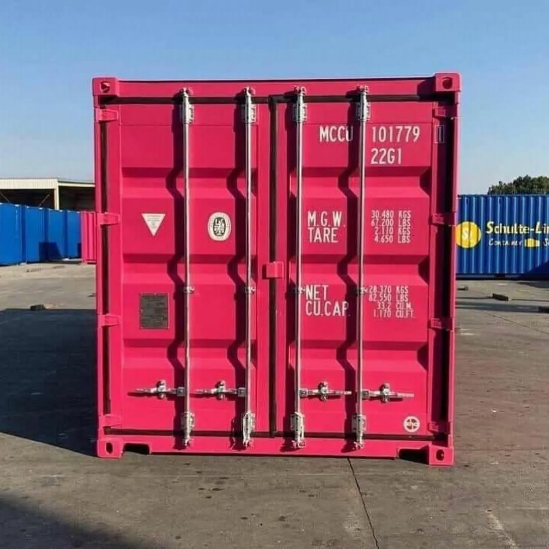 20ft Pink Shipping Container