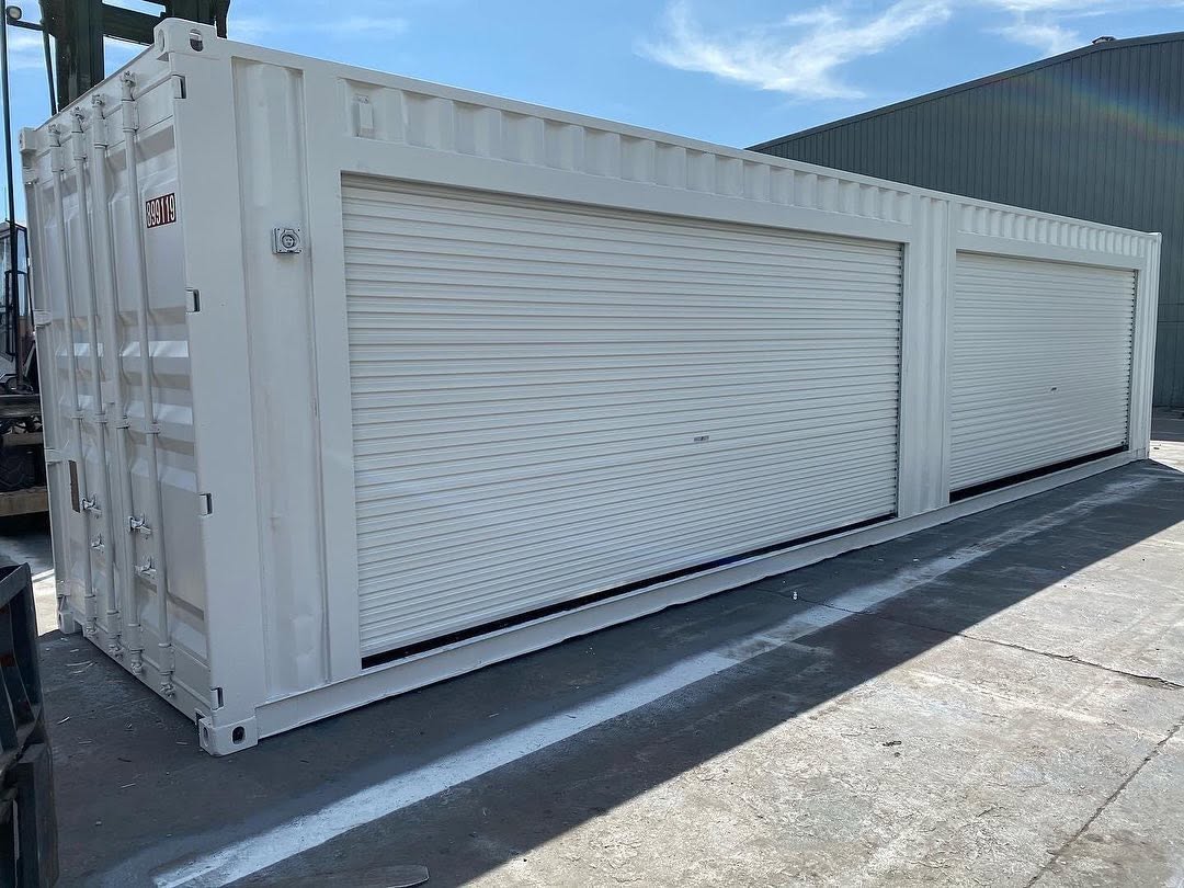 Modified Shipping Container with Roller Doors
