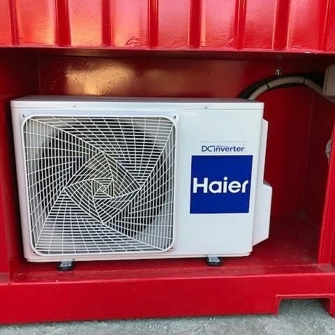 Red Shipping Container Office