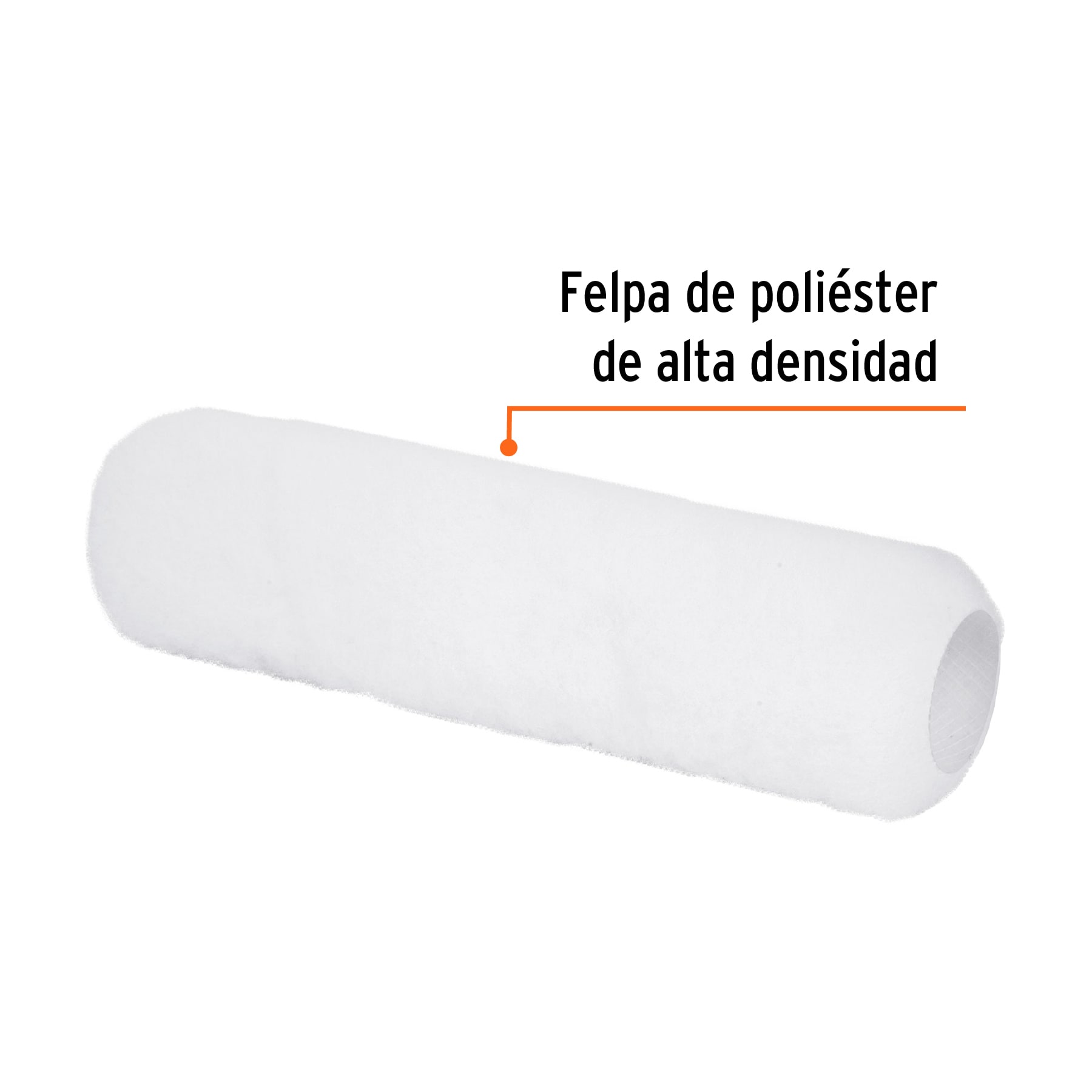 Felpa para rodillo 9' x 3/8' superficies lisas, TRUPER