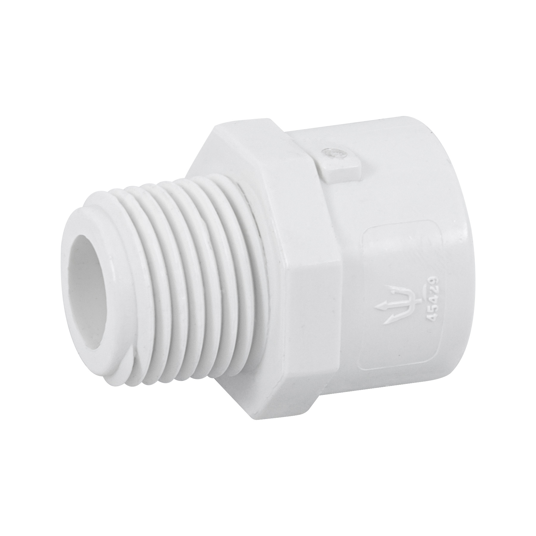 Adaptador macho de PVC de 1/2', FOSET
