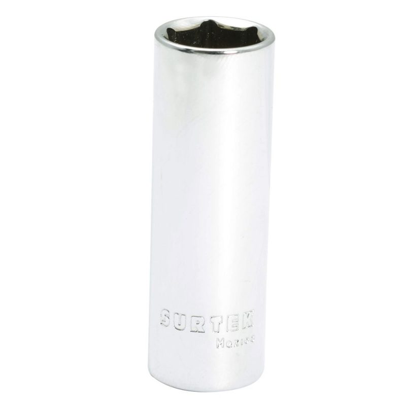 Dado largo cuadro de 1/4", 6 puntas, métrico, 9 mm, Surtek