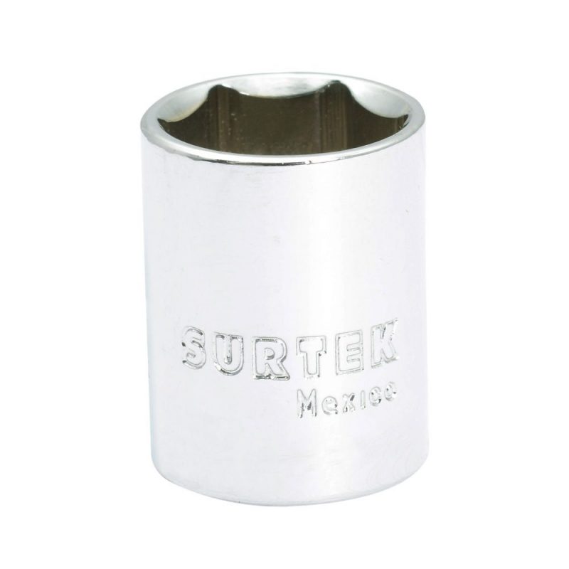 Dado largo cuadro de 3/8" 6 puntas, en pulgadas, 1/2", Surtek