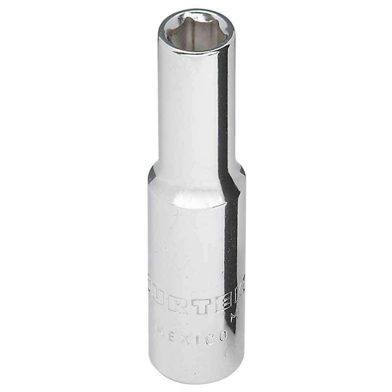 Dado largo cuadro de 1/4", 6 puntas, en pulgadas, 1/4", Surtek