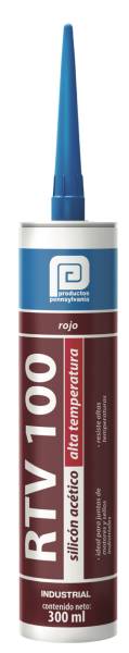 Silicón alta temperatura RTV100 cartucho 300ml rojo, Pennsylvania