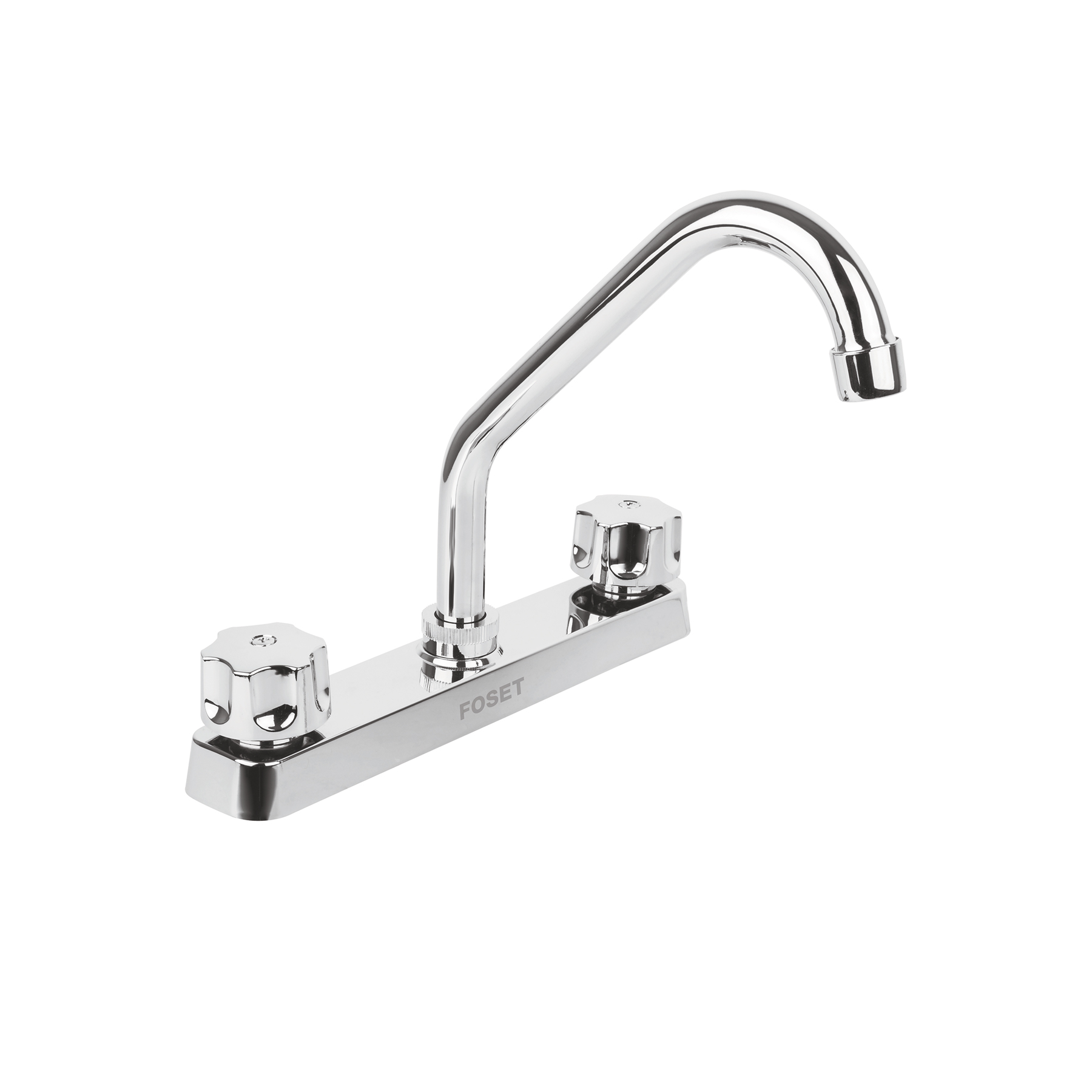 Mezcladora 8' fregadero, ABS, cuello corto, hexagonal, Foset