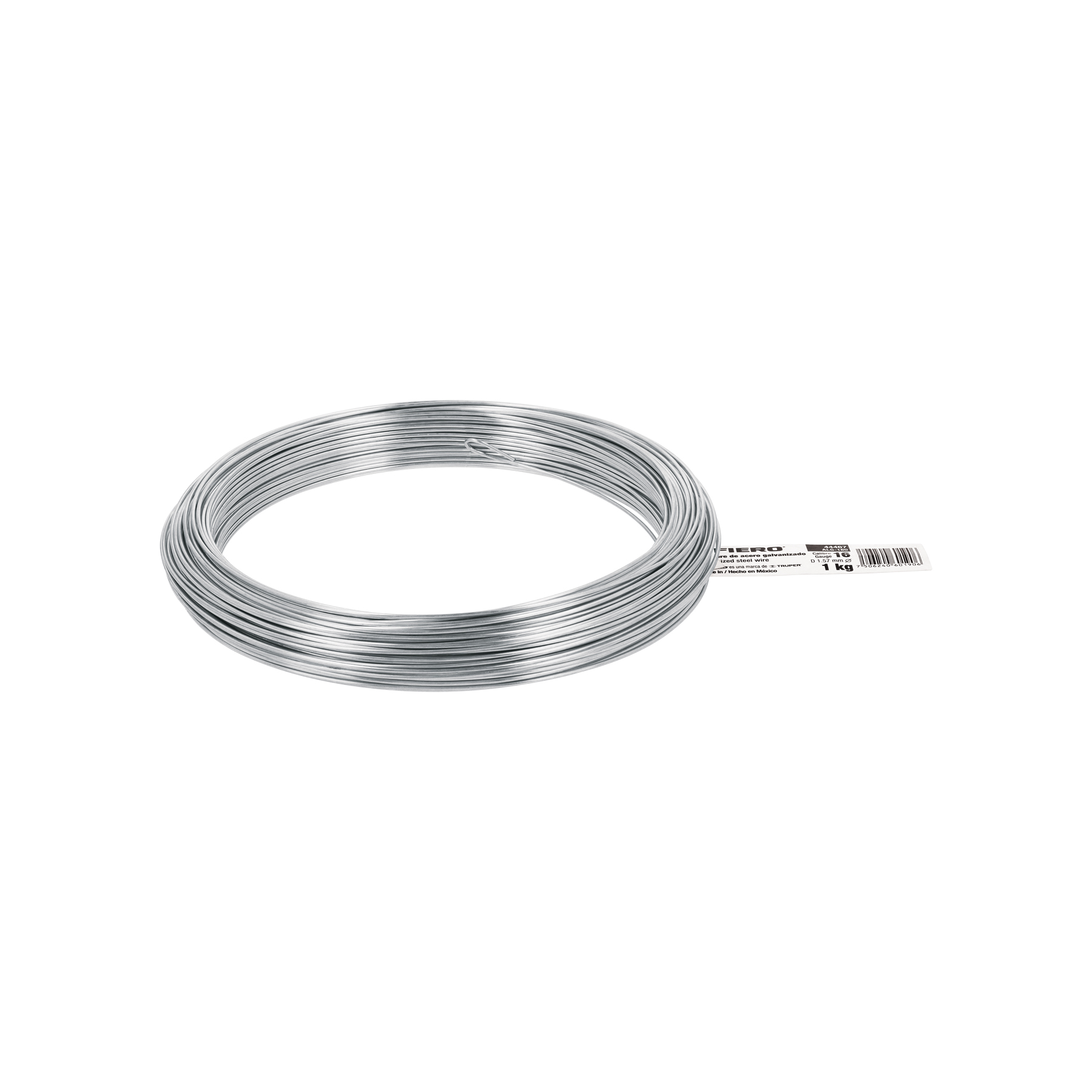 Kilo de alambre galvanizado, calibre 16, FIERO