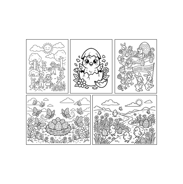 Easter Colouring Pages