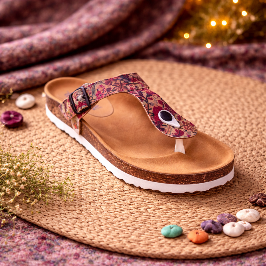 Sandale en liège naturel