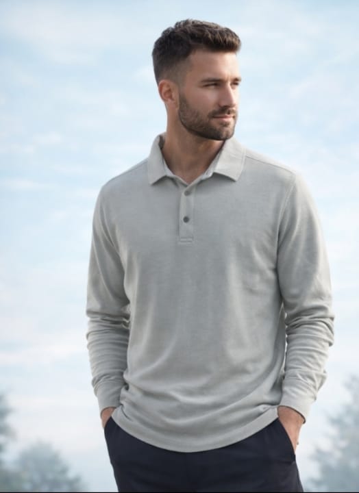 Polo à manches longues