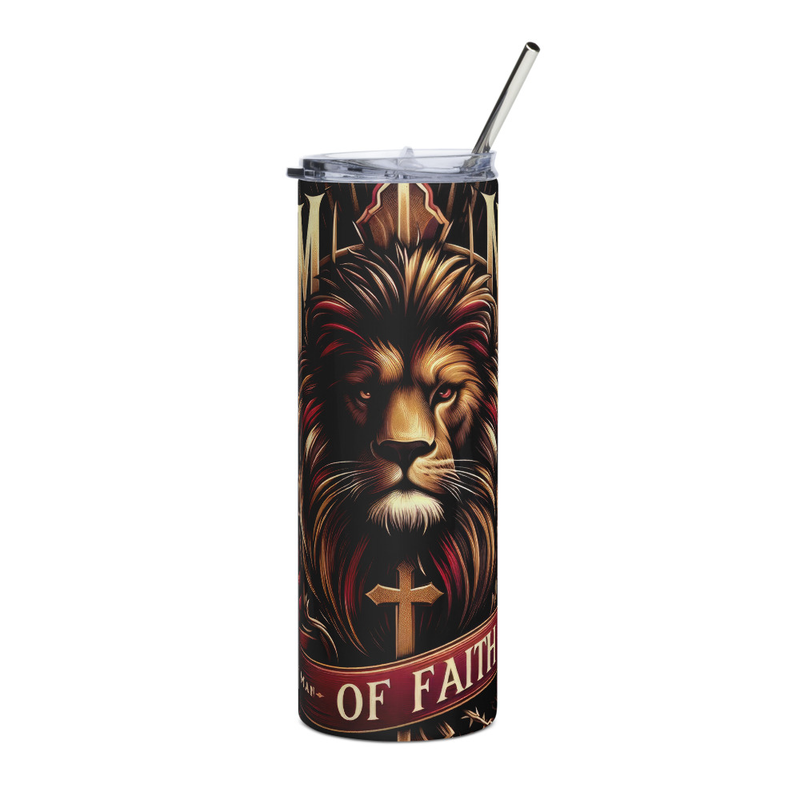 Man of Faith Stainless steel tumbler 2
