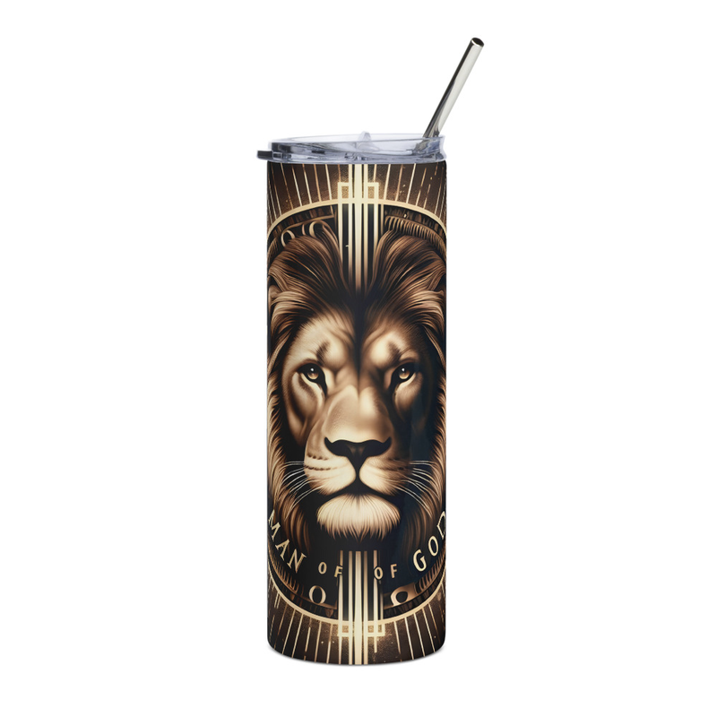 Man of God Stainless steel tumbler 1