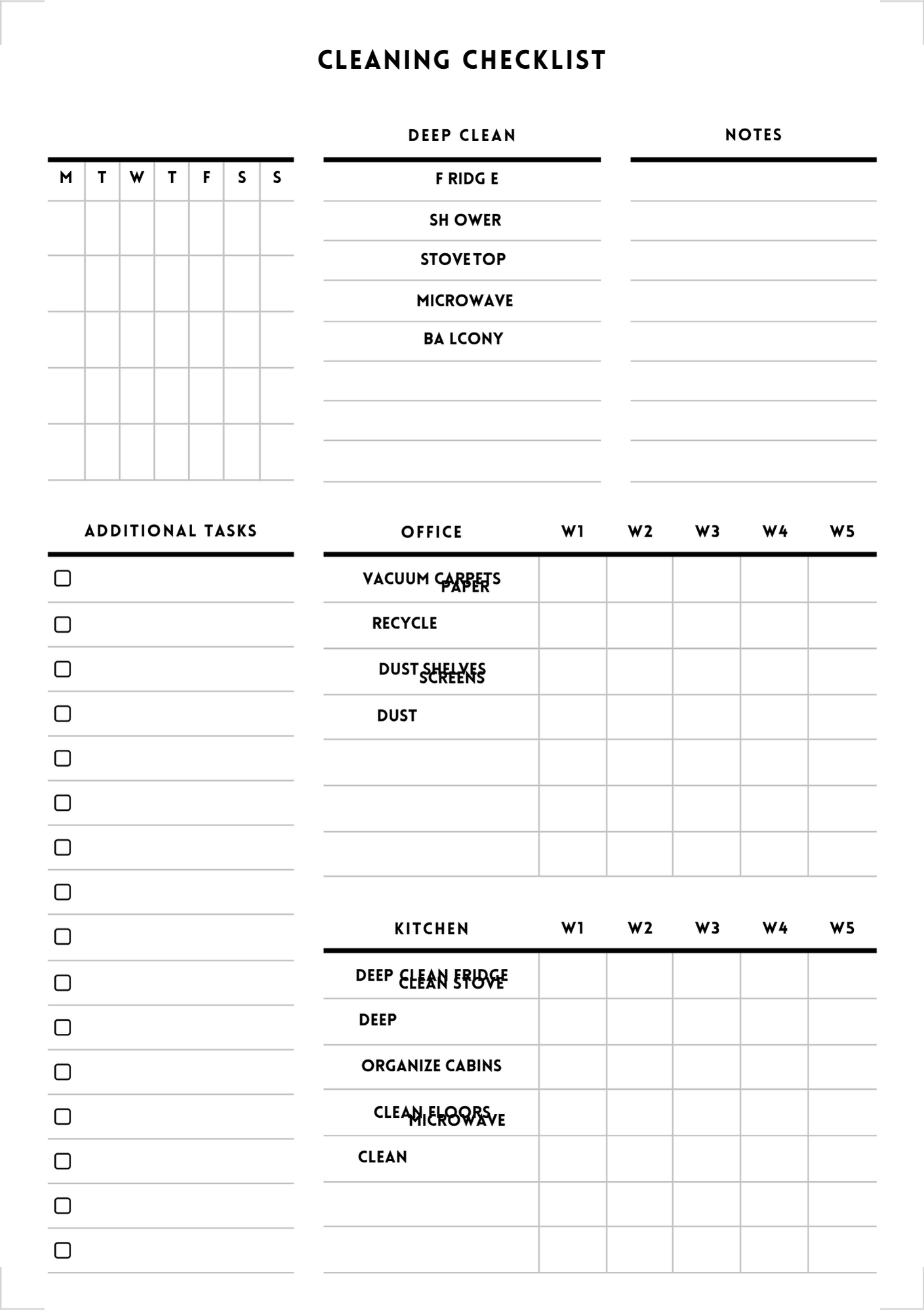 Debt Payment Tracker Digital Template