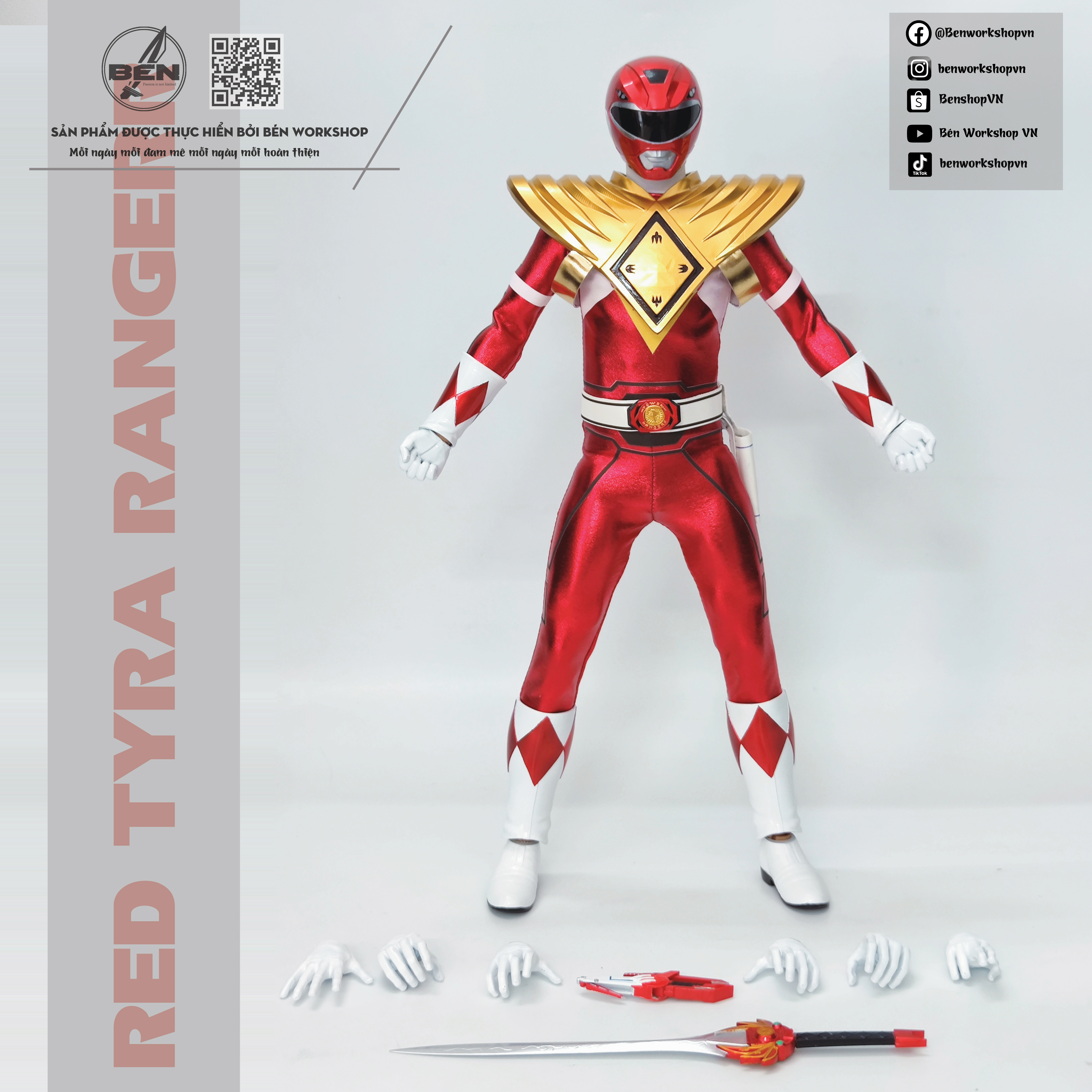 Red Tyrannosaurus Ranger Action Figure