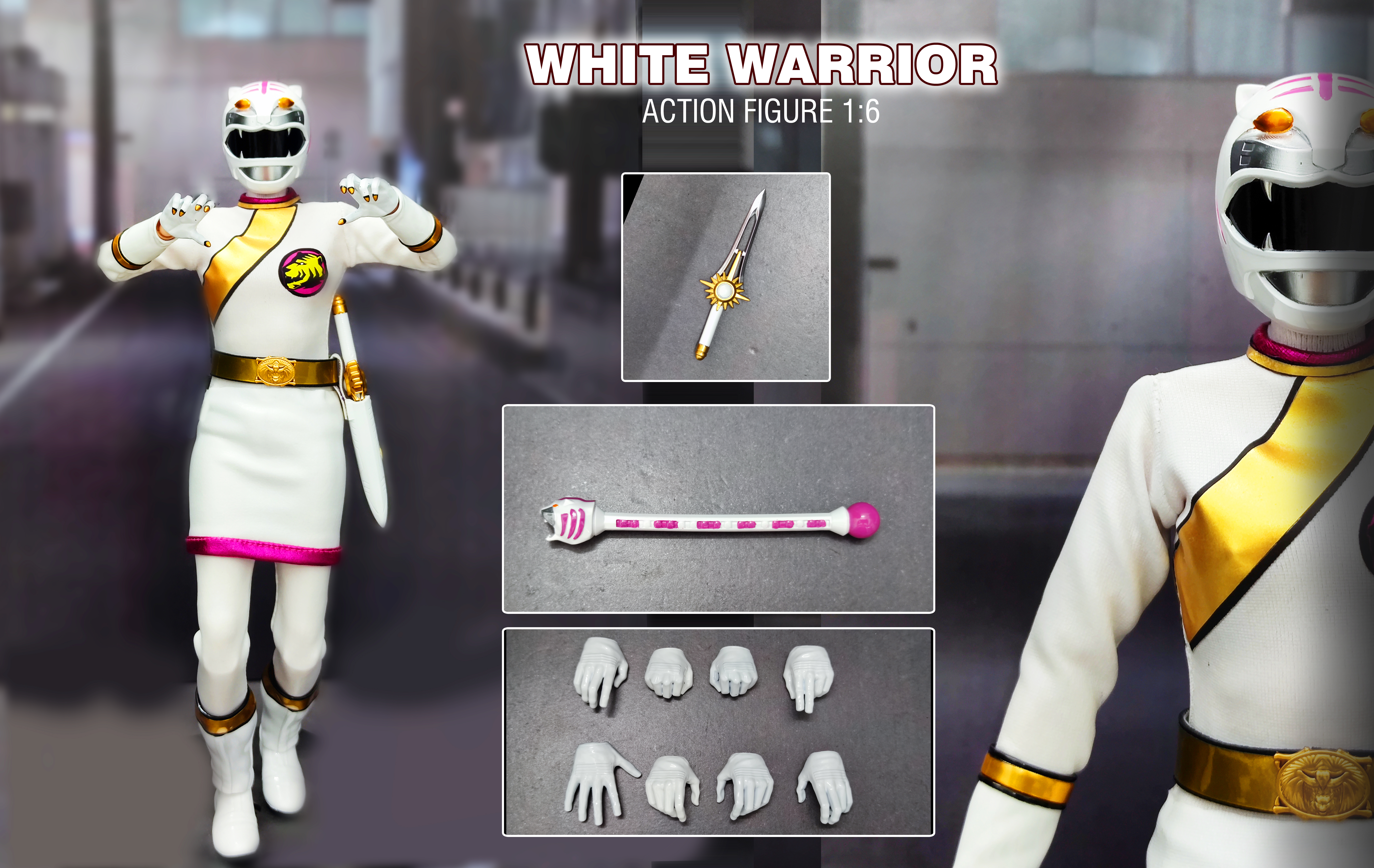 White Warrior Action Figure