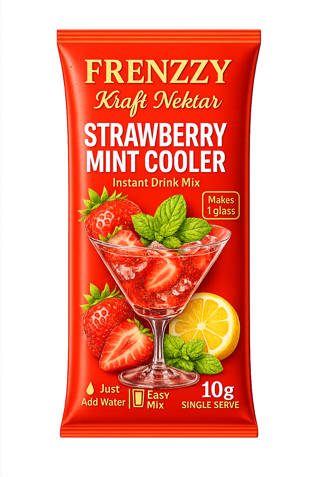 Strawberry Mint Cooler Instant Drink Mix (10g)