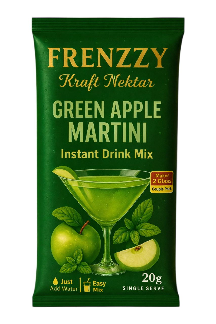 Frenzzy Green Apple Martini Instant Drink Mix (20 gm)