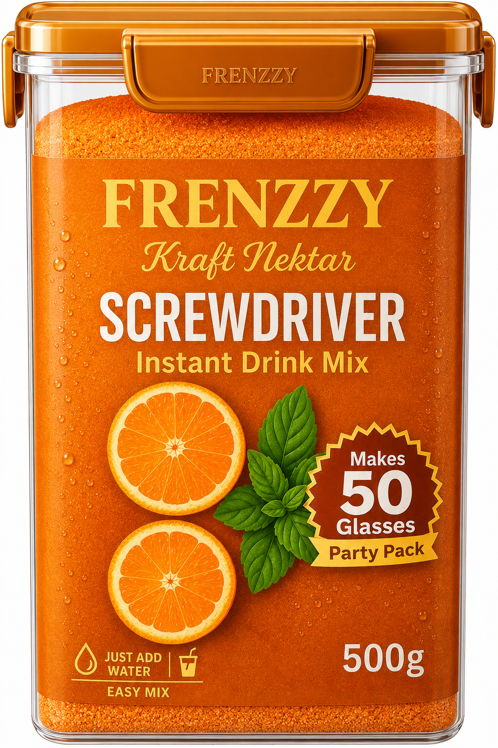 FRENZZY Screwdriver Instant Drink Mix (500gm) 