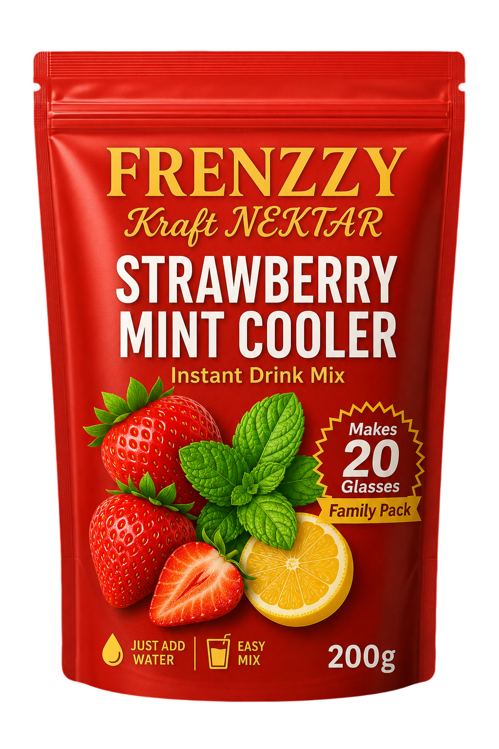 Frenzzy Strawberry Mint Cooler (200g)