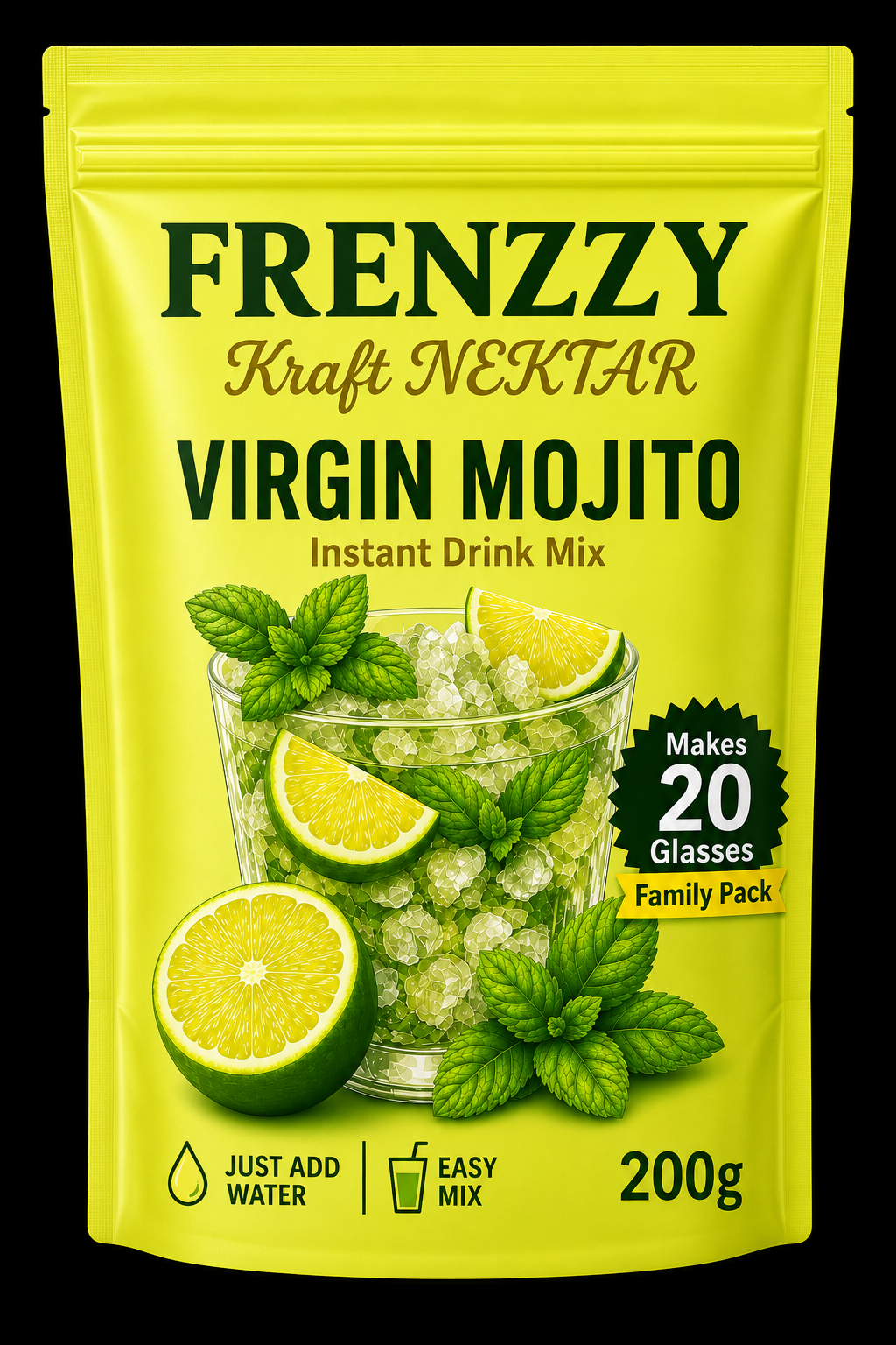 FRENZZY Virgin Mojito Instant Drink Mix (200g)