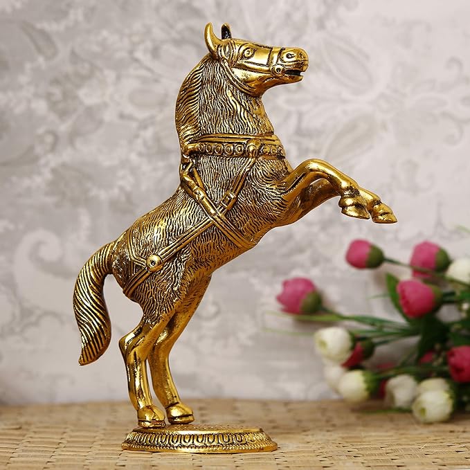 Golden Horse Figurine