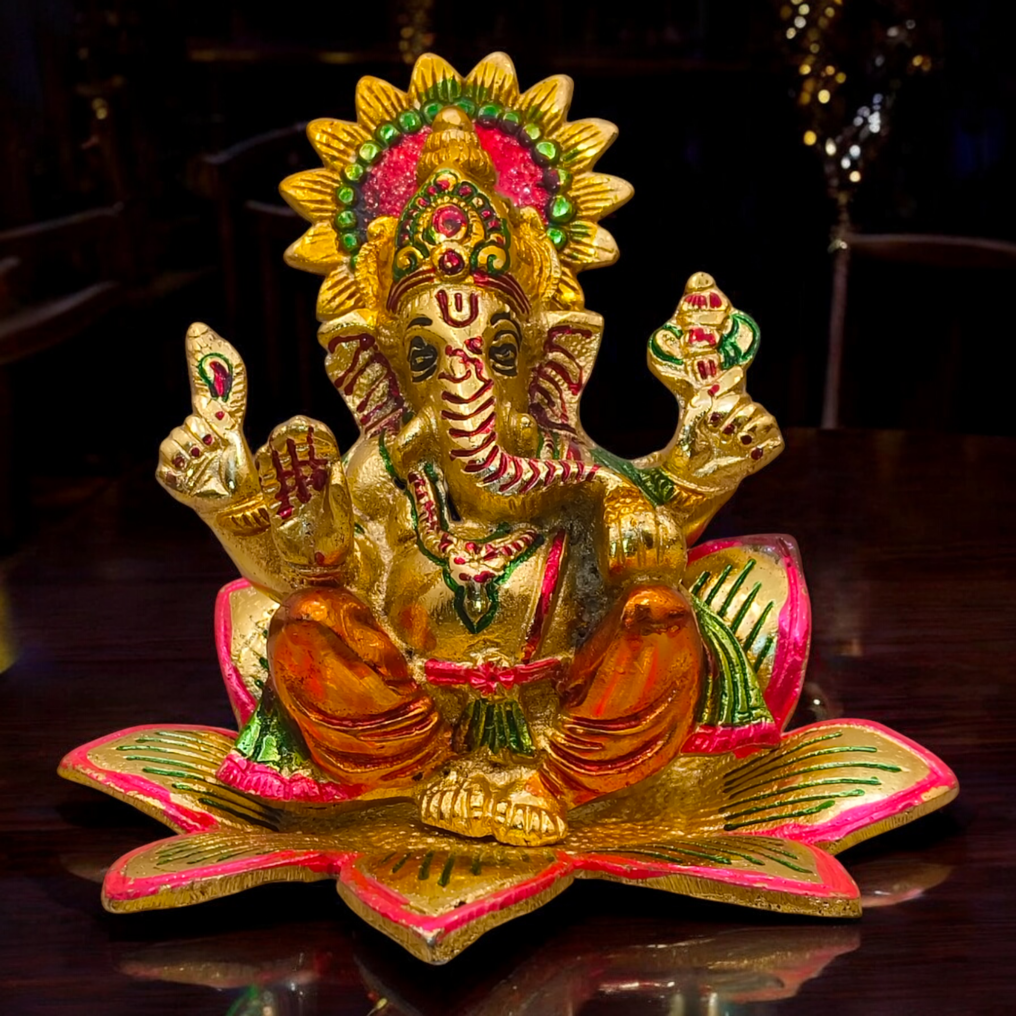 Gold Finish Goddess Idol