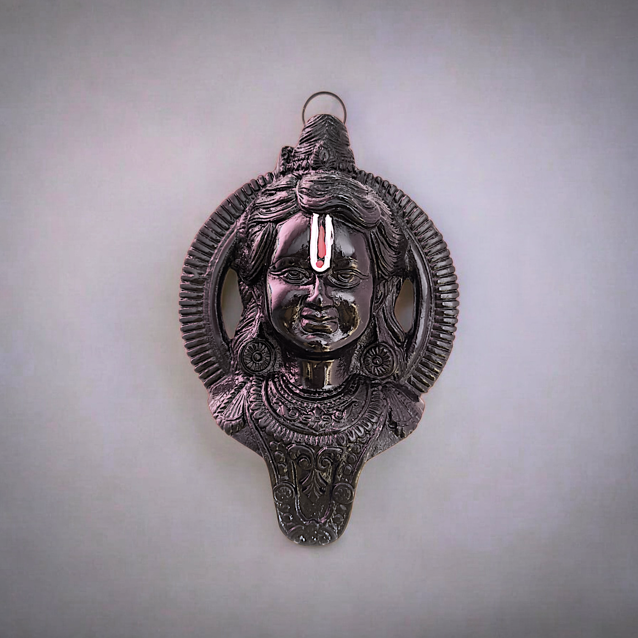 Antique Silver God Wall Hanging