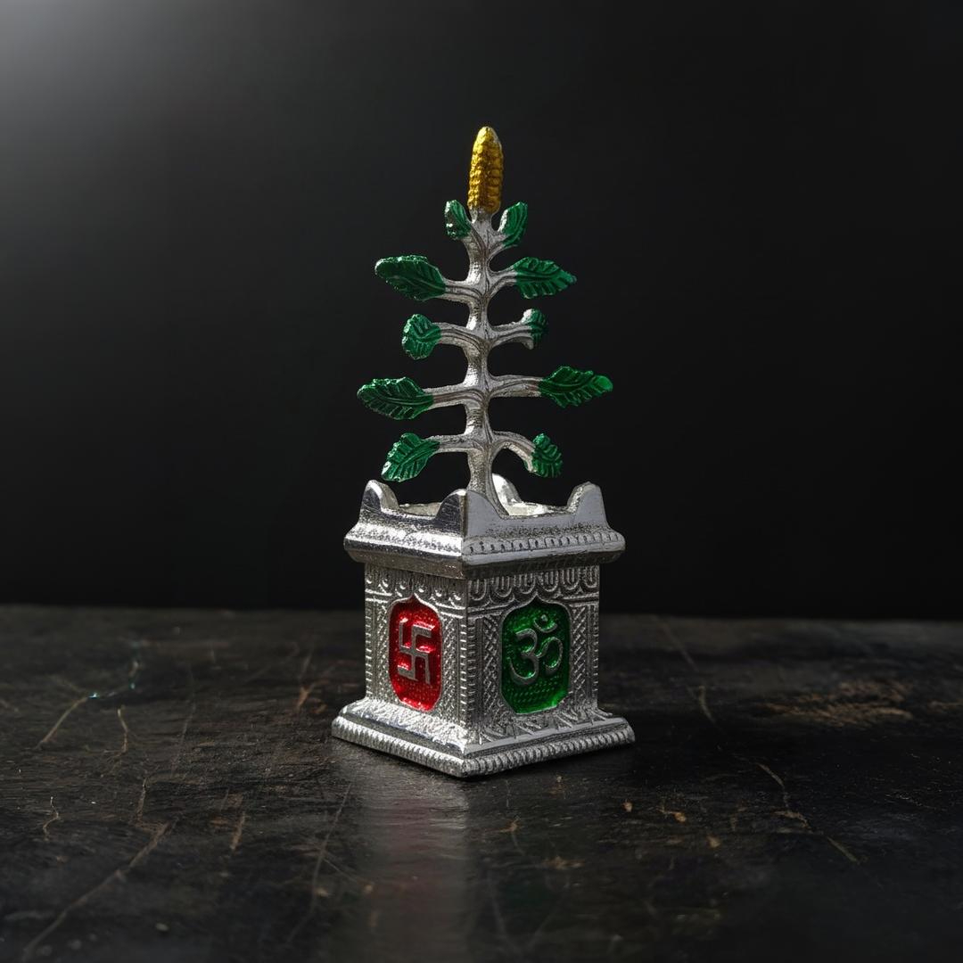 Metal Tulsi Plant Idol