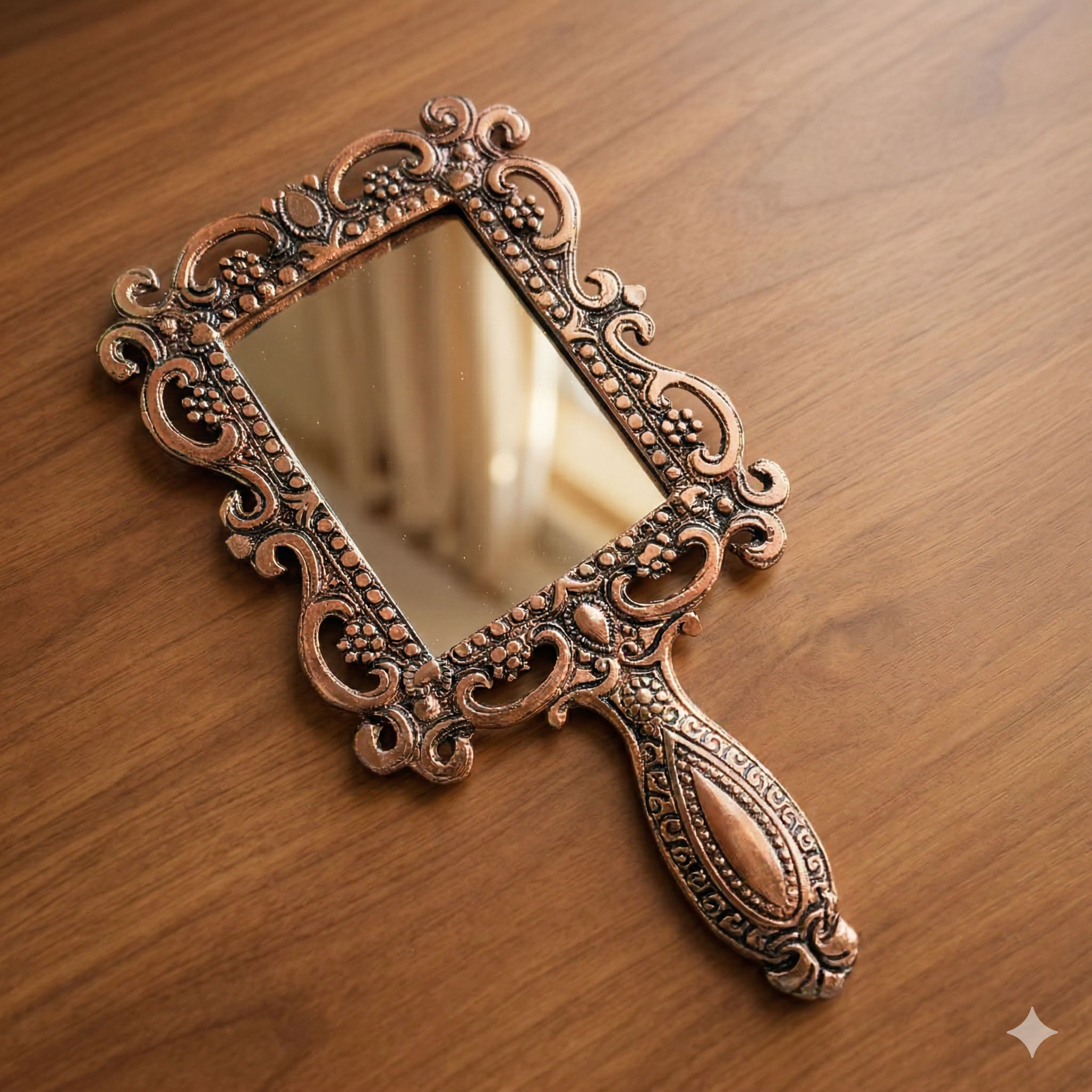 Vintage Ornate Hand Mirror