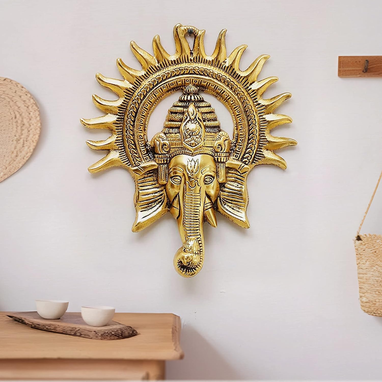 Brass Ganesh Wall Hanging