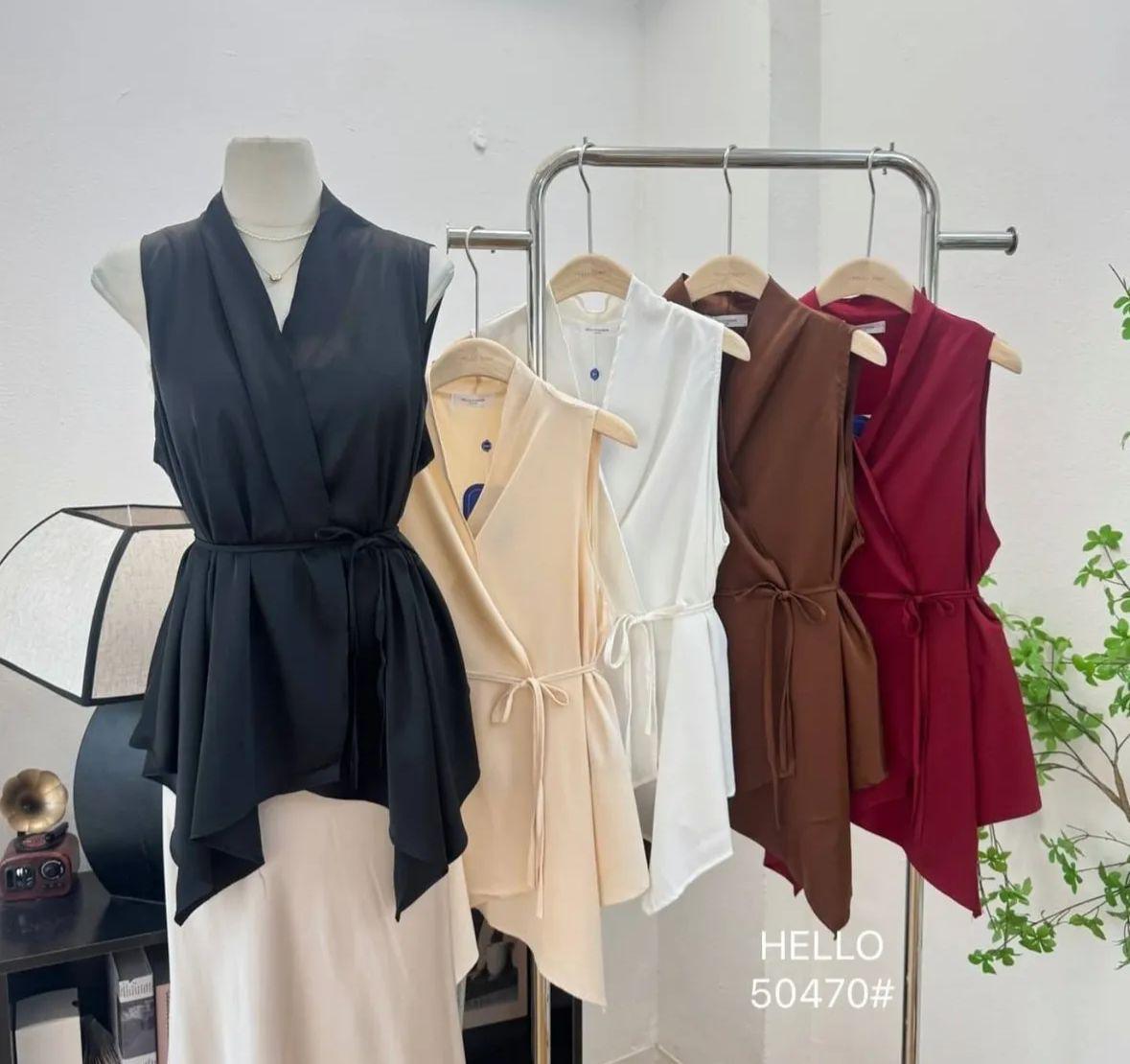 Sleeveless Drape Vest Top