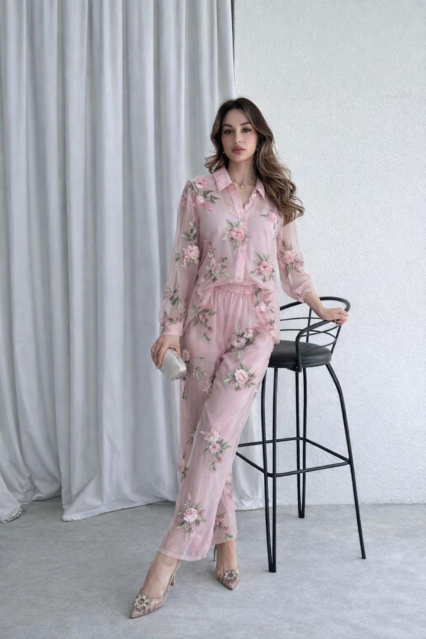 Floral Pink Coordinated Set