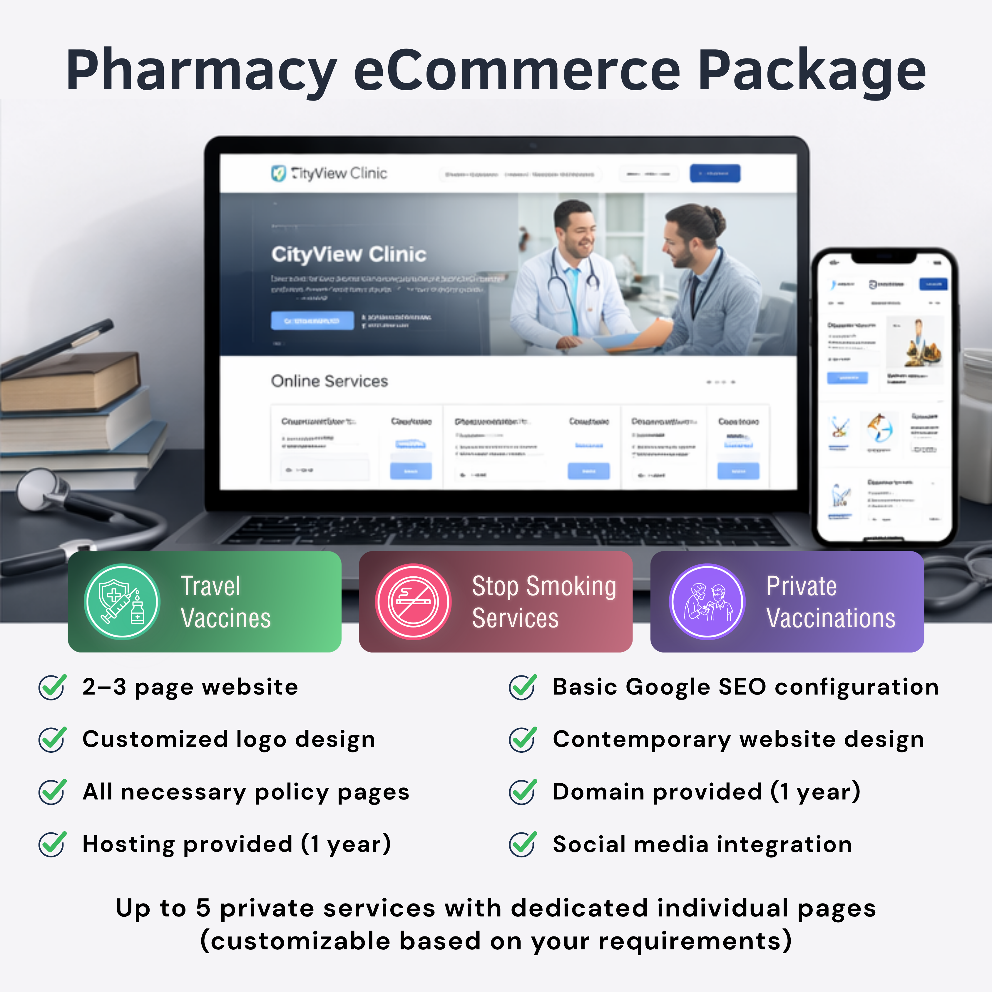 Pharmacy eCommerce Website Package